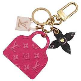 Chaveiro Alma Monogram Back to School Illustre da Louis Vuitton Preto Rosa Cru