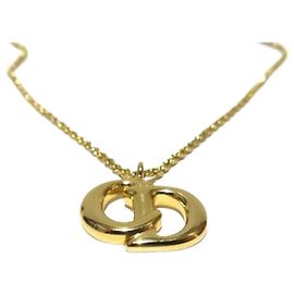 Collier Pendentif en Or Christian Dior Doré