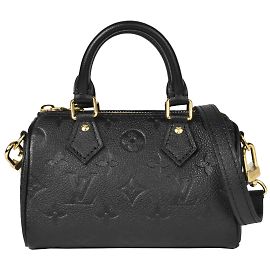 Borsa Nano Speedy Louis Vuitton Nero Monogramma