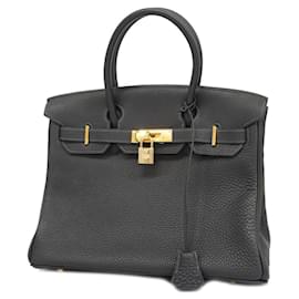 Hermès-Hermes Birkin 30 Handbag in Blue Indigo-Blue