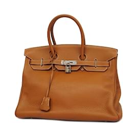 Hermès-Hermes Birkin 35 Handbag-Golden