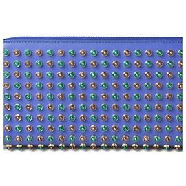 Christian Louboutin Bi-Fold Geldbörse Blau Mehrfarben