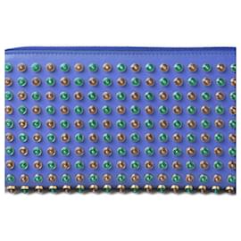 Christian Louboutin-Portefeuille bi-fold Christian Louboutin-Bleu,Multicolore