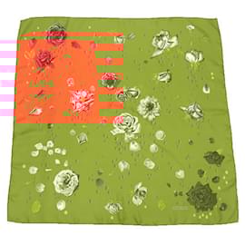 Hermès-Hermes Silk Scarf in Orange-Orange