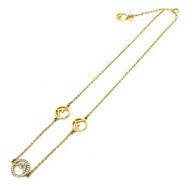 Fendi-Fendi FF F Necklace-Blue,Golden