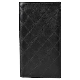 Chanel-Chanel Wild Stitch Bi-fold Long Wallet-Black