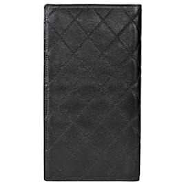 Chanel-Chanel Wild Stitch Bi-fold Long Wallet-Black