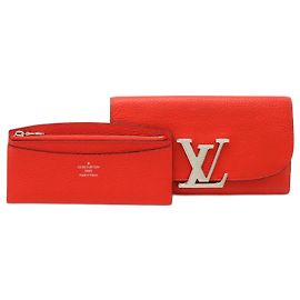 Louis Vuitton Parnasea Vivienne Leder Geldbörse Fuschia