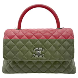 Chanel-Chanel Handbag Coco Handle 29 in Red Caviar Leather-Red