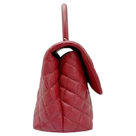 Chanel-Chanel Handbag Coco Handle 29 in Red Caviar Leather-Red