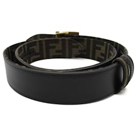 Fendi-Fendi Black Leather Standard Belt-Black