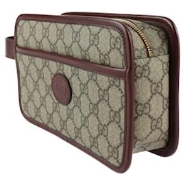 Gucci-Sac Second Interlocking G de Gucci-Marron,Beige