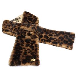 Sciarpa in pelliccia di visone Louis Vuitton Marrone
