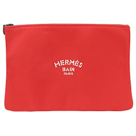 Hermès-Pochette en nylon rouge Hermes Kara-Rouge