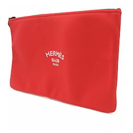 Hermès-Pochette en nylon rouge Hermes Kara-Rouge