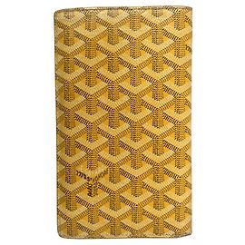 Cartera larga Goyard amarilla Amarillo