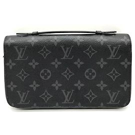 Cartera larga Zippy XL Monogram Eclipse Negra Louis Vuitton Negro