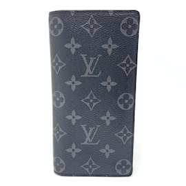 Louis Vuitton-Louis Vuitton Monogram Eclipse Long Wallet-Black
