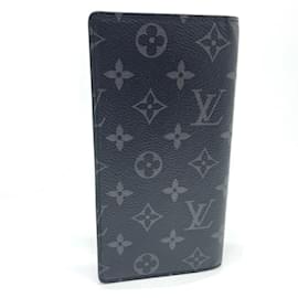 Louis Vuitton-Louis Vuitton Monogram Eclipse Long Wallet-Black