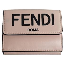 Fendi-Fendi Tri-Fold Mini Wallet in Pink-Pink