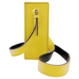 Fendi-Fendi Yellow Leather Shoulder Bag-Yellow