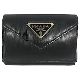 Prada Vitello Move Leather Wallet Black