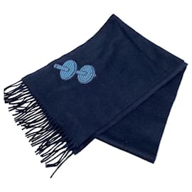 Hermès-Hermes Scarf with Dumbbell Embroidery-Other