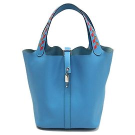 Hermès Hermes Picotin Lock MM Handbag Light blue