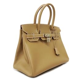 Hermès-Hermes Birkin 30 Handbag in Etoupe Gray-Taupe