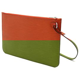 Louis Vuitton-Pochete Louis Vuitton Epi Neverfull MM-Outro,Laranja