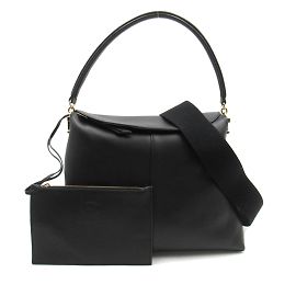 Tod's T Case Leather Messenger Toe Bag Black