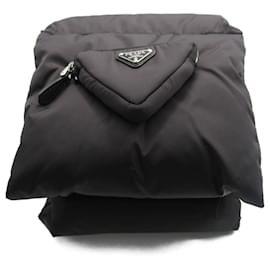Sciarpa in nylon nero Prada Nero