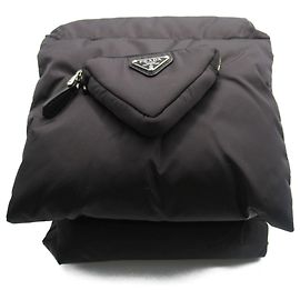 Bufanda de nylon negro Prada Negro