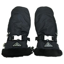 Prada Black Warm Gloves Black