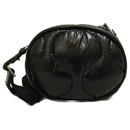 Moncler-Sac banane en cuir noir Moncler-Noir