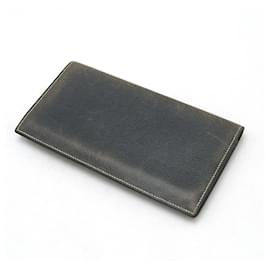 Hermès-Hermes Osaka Long Billfold Bi-Fold Wallet-Navy blue