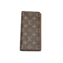 Cartera larga Monogram Louis Vuitton Castaño