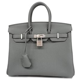 Hermès-Hermes Birkin 25 B Handbag in Vert Amand-Other