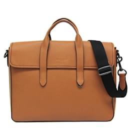 Coach-Coach Sullivan Portfolio C9875 Men's Leather Briefcase-Light brown