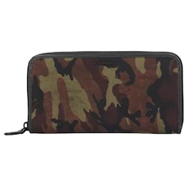 Prada-Prada Long Bill Wallet-Black,Khaki