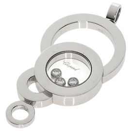 Chopard Happy Diamond Bubble Großes Pendant Weiß