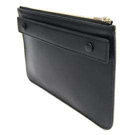 Valextra-Pochette en cuir Valextra-Noir,Bleu,Écru,Jaune