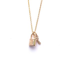 Collana Pandantif Lockit Louis Vuitton D'oro