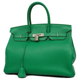 Hermès-Hermes Birkin Verso 35 Handbag-Dark green