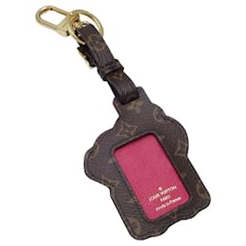 Louis Vuitton-Schlüsselanhänger Charm Vivienne Porte-Crédit Louis Vuitton-Braun,Pink