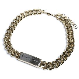 Collana a catena COUTURE in ottone Christian Dior D'oro
