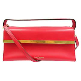 Autre Marque-J&M Davidson Eleanor Leather Red Shoulder Bag-Red