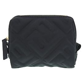 Fendi-Pochette de maquillage en nylon Fendi-Noir