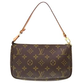 Louis Vuitton-Pochette Accessoire Monogram Louis Vuitton-Marron