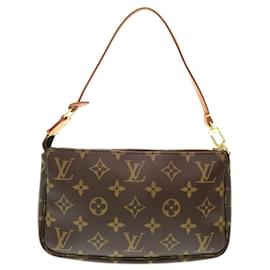 Louis Vuitton-Pochette Accessoire Monogram Louis Vuitton-Marron